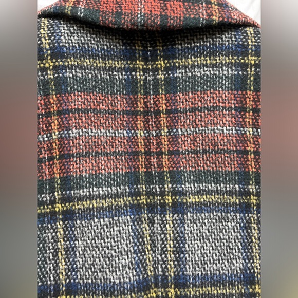NEW $380  Lauren Ralph Lauren Women’s Sz 4 Wool Blend Blanket Plaid Reefer Coat - Picture 12 of 14